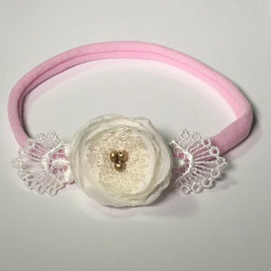 Chiffon Floral Nylon Headband Newborn